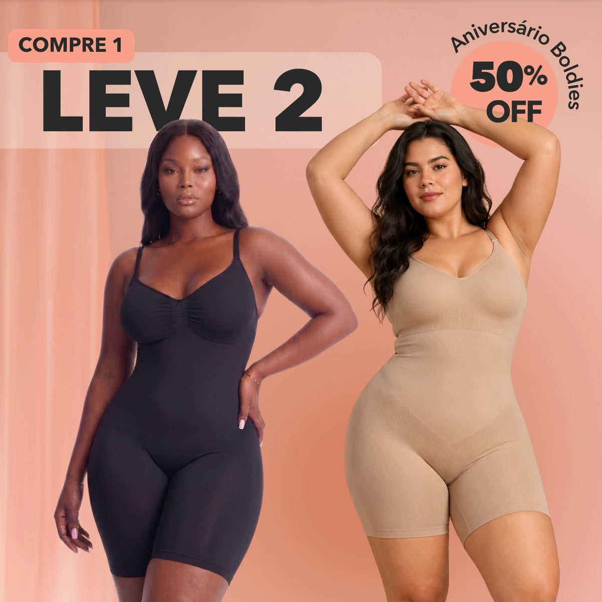 Compre 1 Leve 2 - Kit Macaquinho Modelador Ultra Shaper