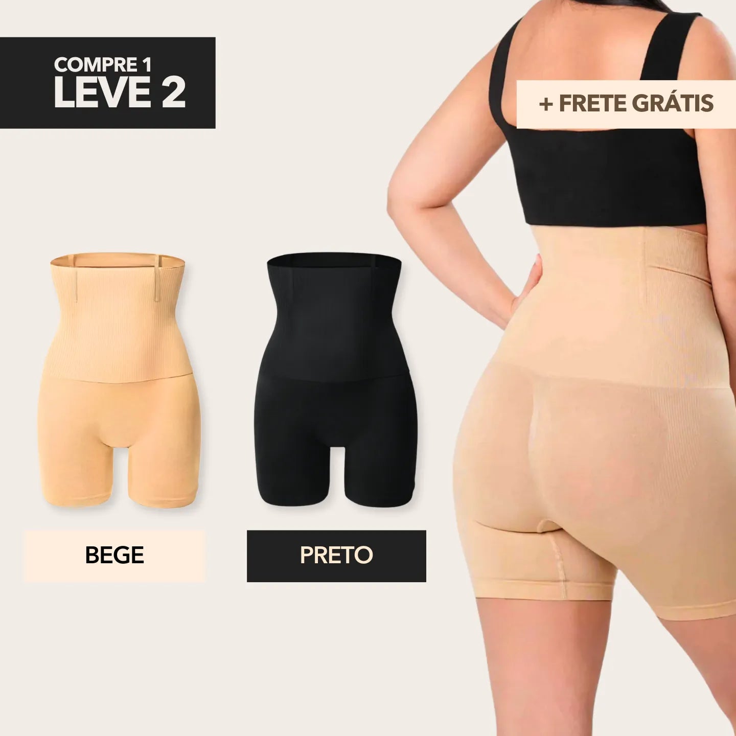 Oferta 1 Bege + 1 Preta
