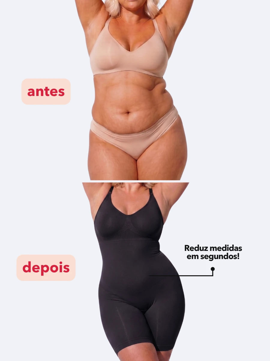Kit Body Macaquinho Modelador Ultra Shaper