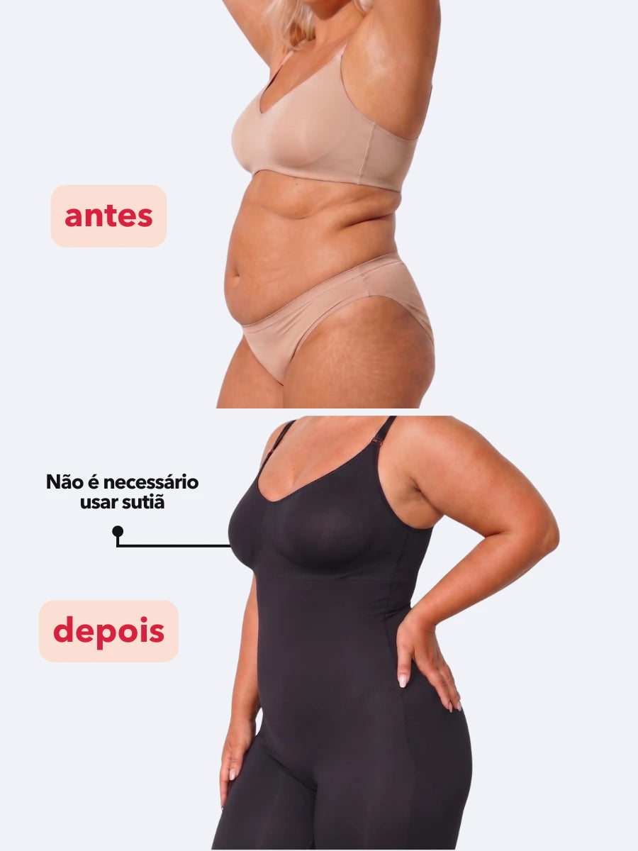 Kit Body Macaquinho Modelador Ultra Shaper